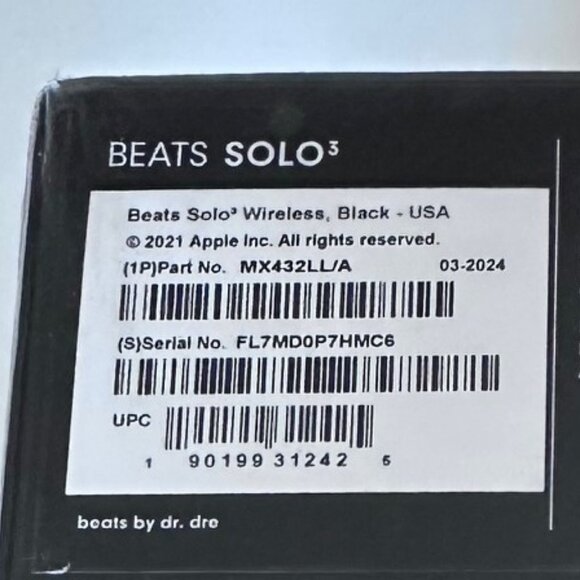 Beats Solo 3 Wireless Headphones - NEW with Original Packaging - Black - Picture 4 of 8